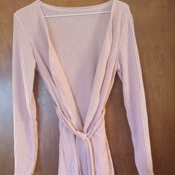 Sweaters Pink Ribbed Cardigan Poshmark